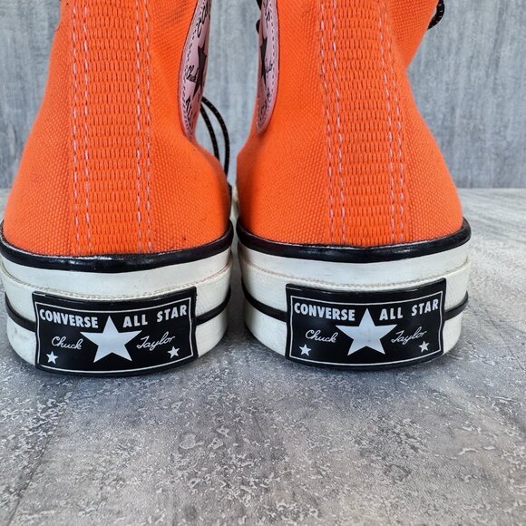 NEW BRIGHT ORANGE CONVERSE CHUCK TAYLOR ALLSTAR HI TOP CT-70 MENS 4.5 WOMENS 6.5 - Picture 5 of 8